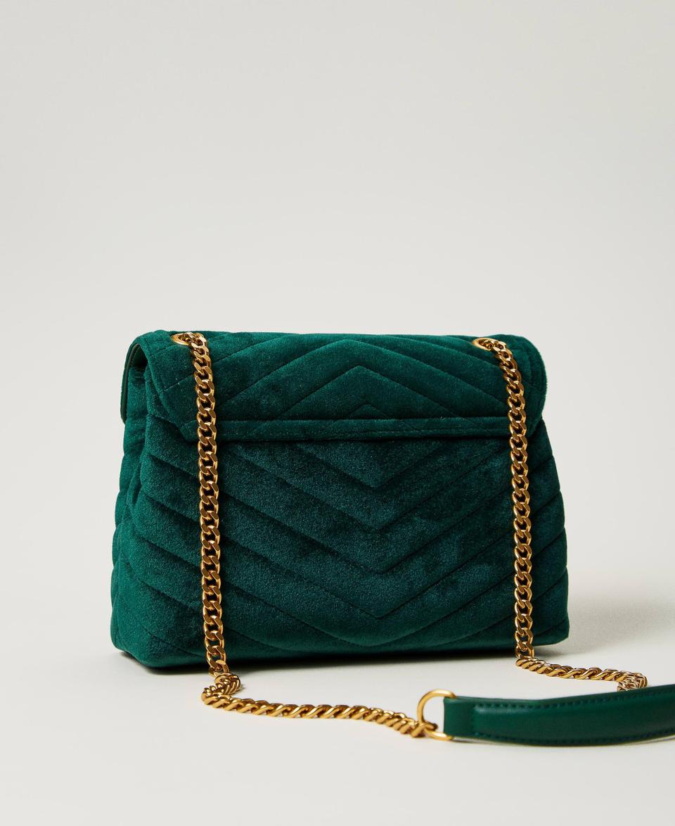 Twin Set Borsa a tracolla 'Dreamy' media in velluto Saldi