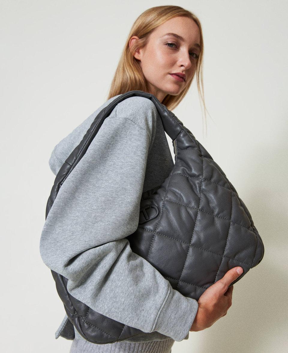 Twin Set Borsa hobo grande quilted imbottita Offerte