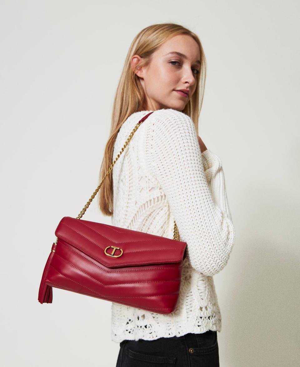 Twin Set Borsa a tracolla 'Dreamy' media in pelle Vendita Calda