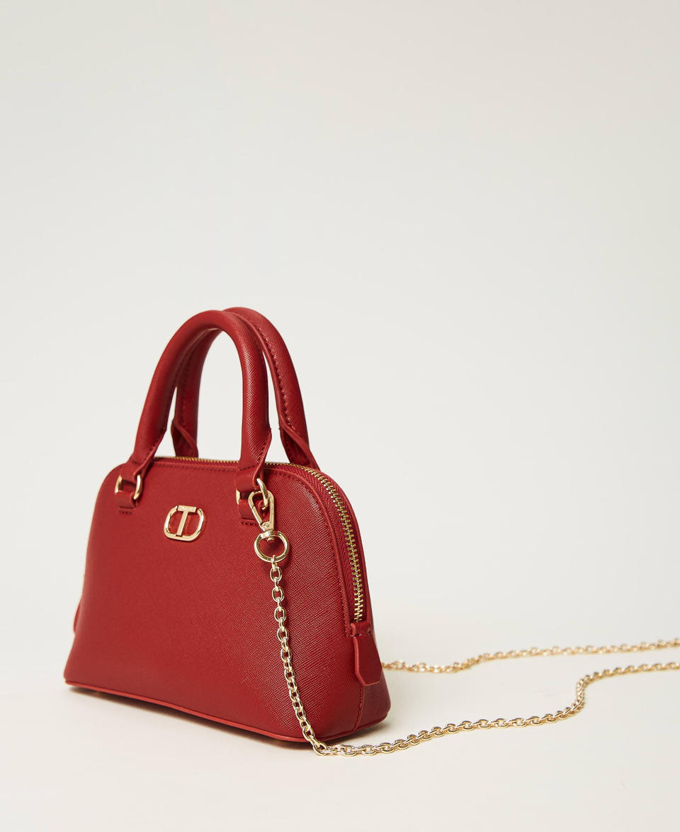 Twin Set Mini borsa a tracolla con Oval T Vendita Economica