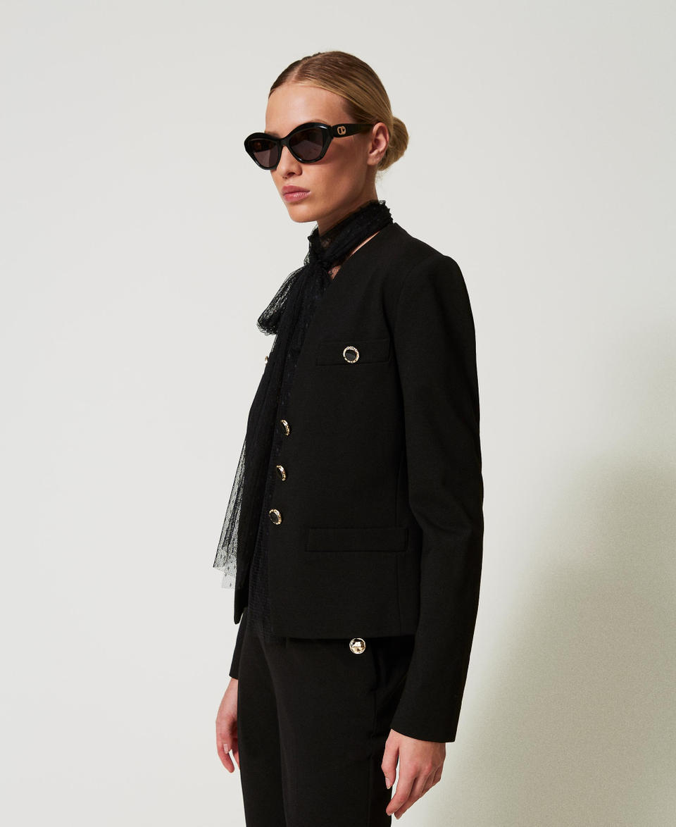 Twin Set Giacca blazer con bottoni gioiello Vendite Flash