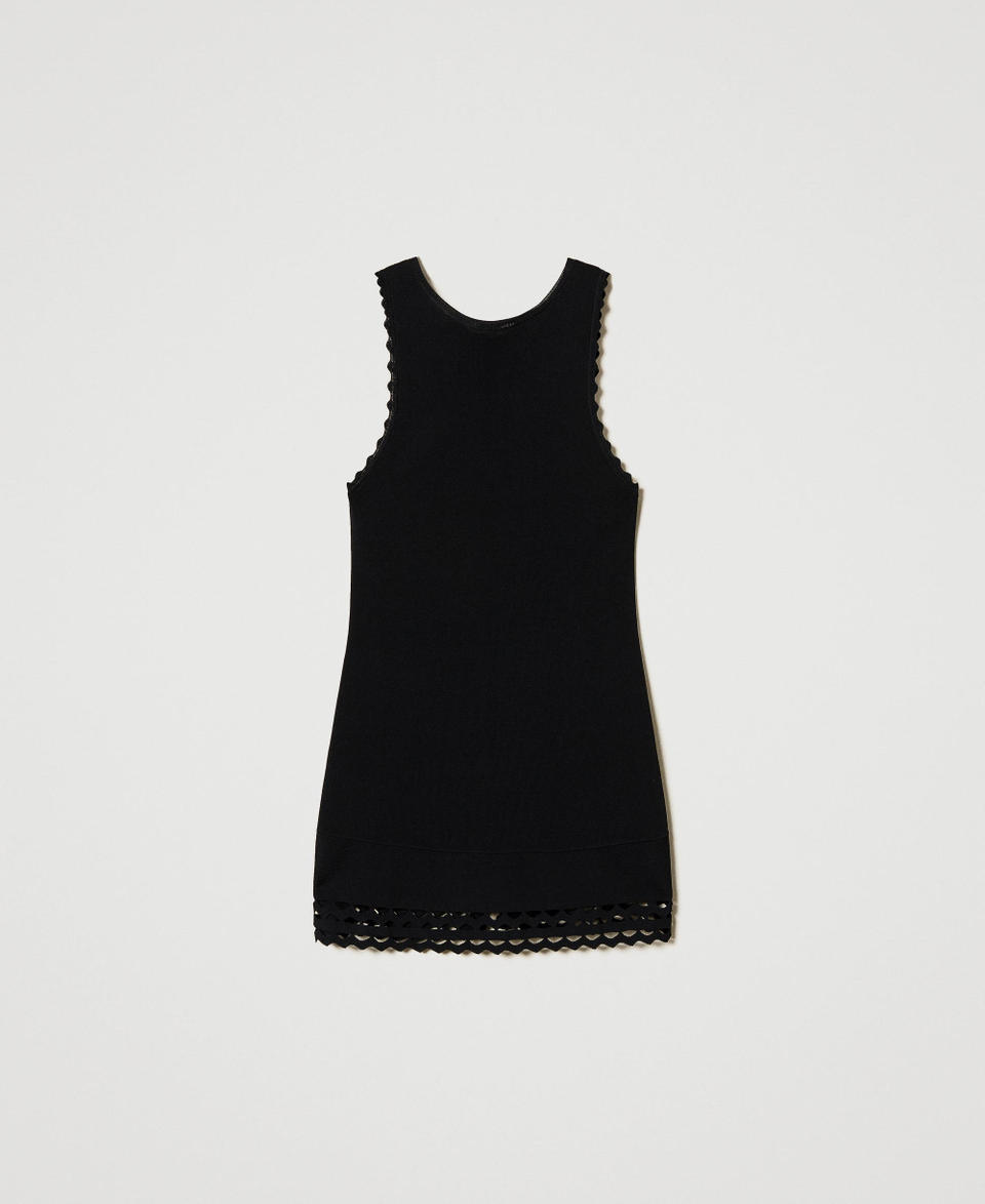Twin Set Top doppio uso in maglia con trafori Italy