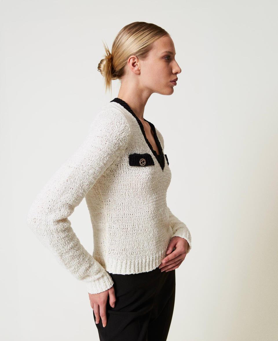 Twin Set Maglia con bottoni Oval T Qualità