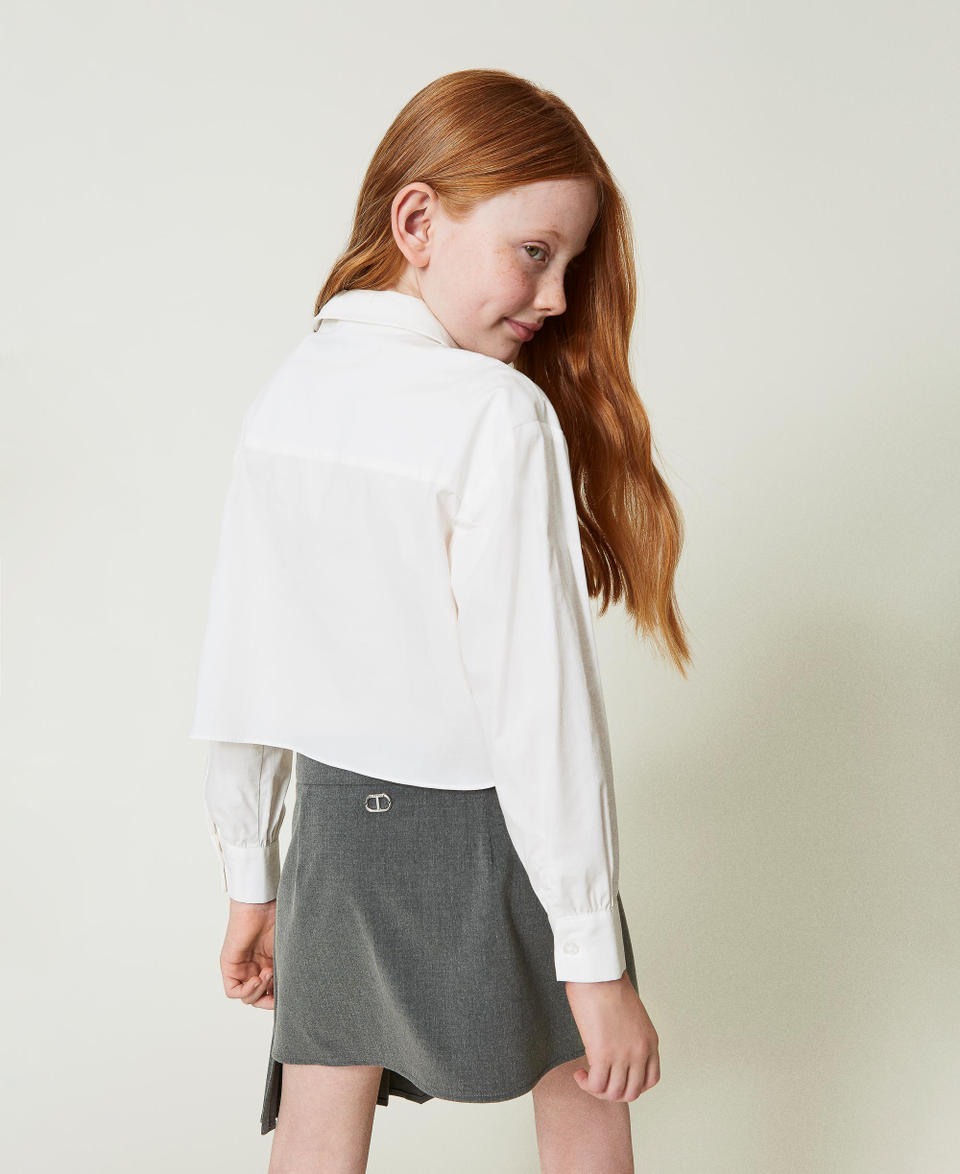 Twin Set Camicia in popeline con cravatta Promozione Limitata