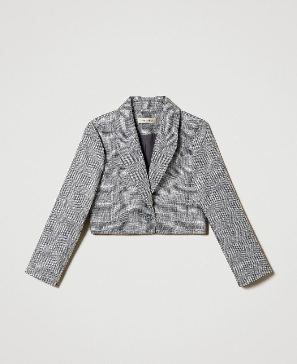 Twin Set Giacca spencer in principe di Galles Shopping Online