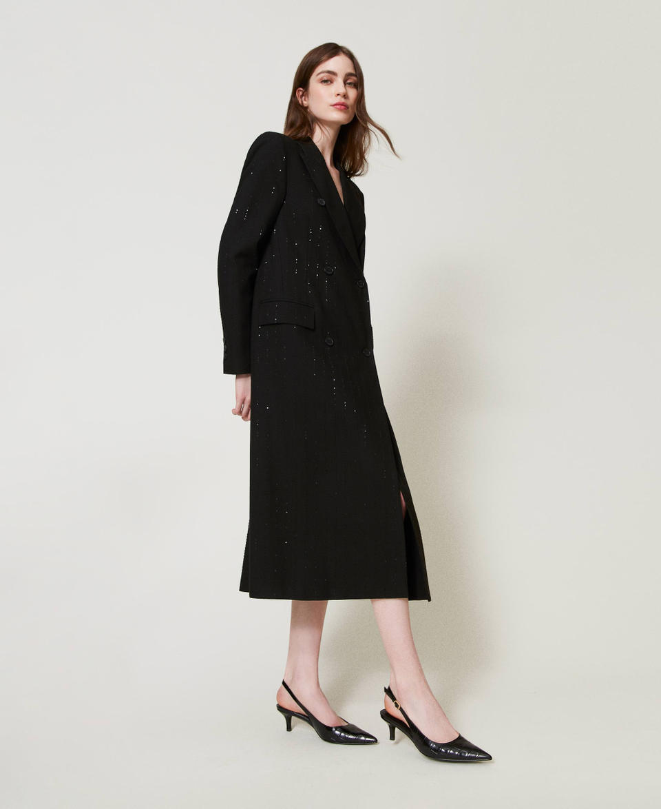 Twin Set Décolleté sling back a stampa cocco Vendita Calda