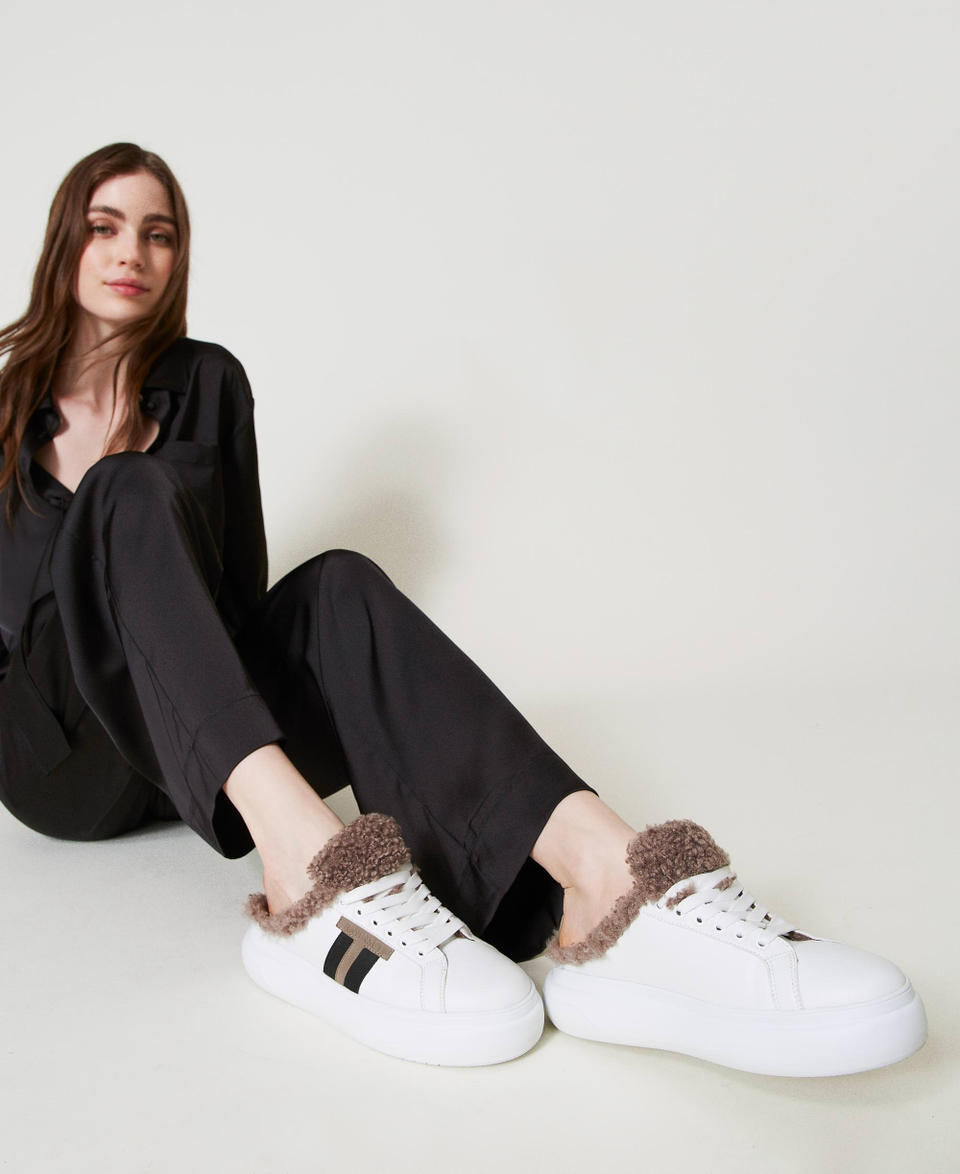 Twin Set Sneakers slide con faux fur I Più Venduti
