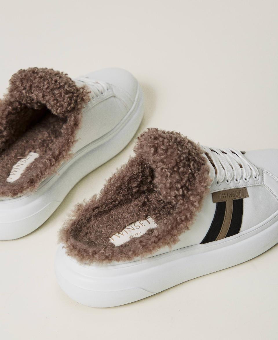 Twin Set Sneakers slide con faux fur I Più Venduti