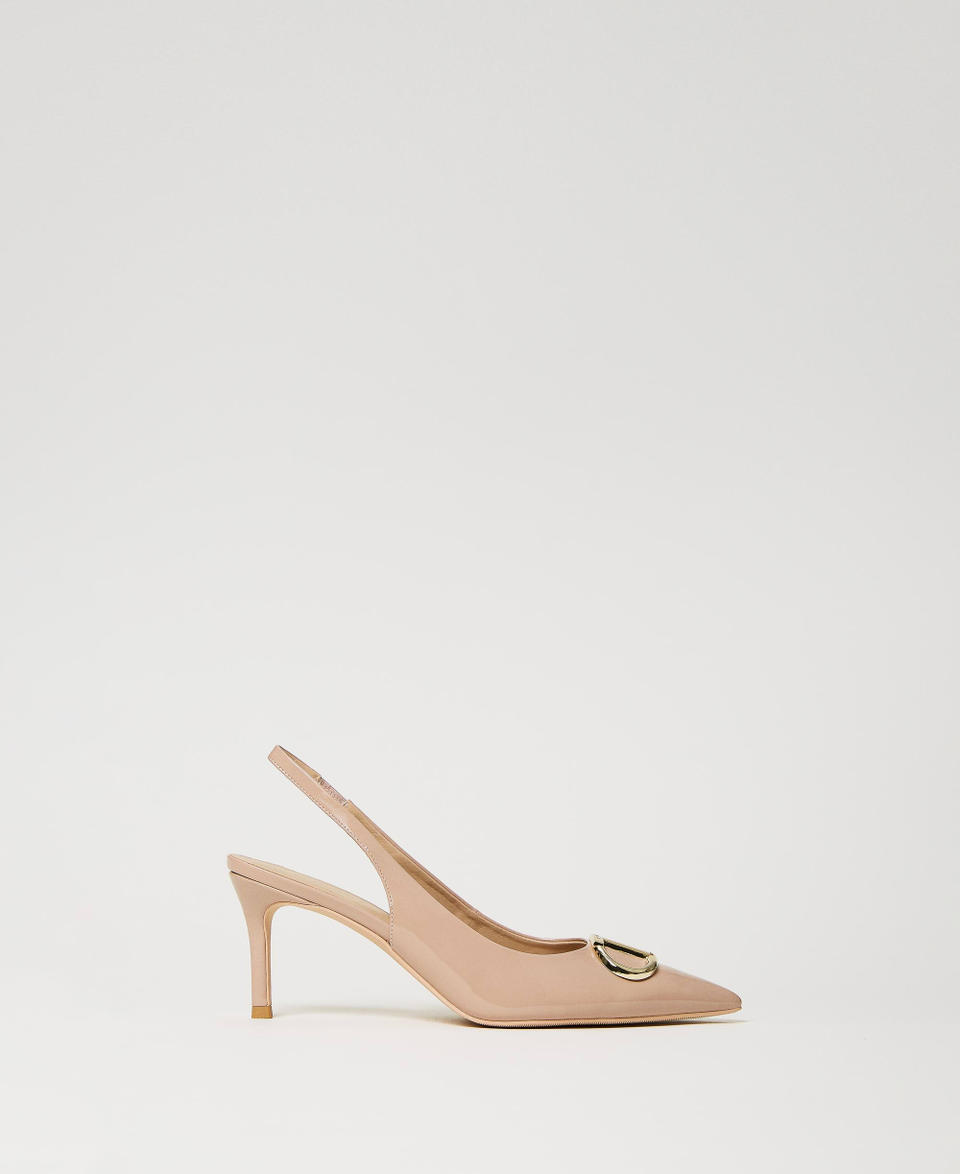 Twin Set Décolleté sling back in vernice Moda