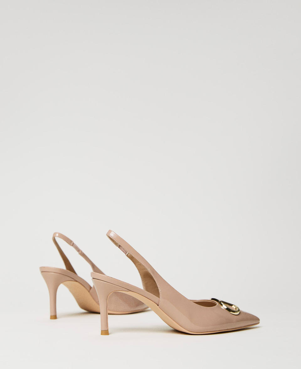 Twin Set Décolleté sling back in vernice Moda