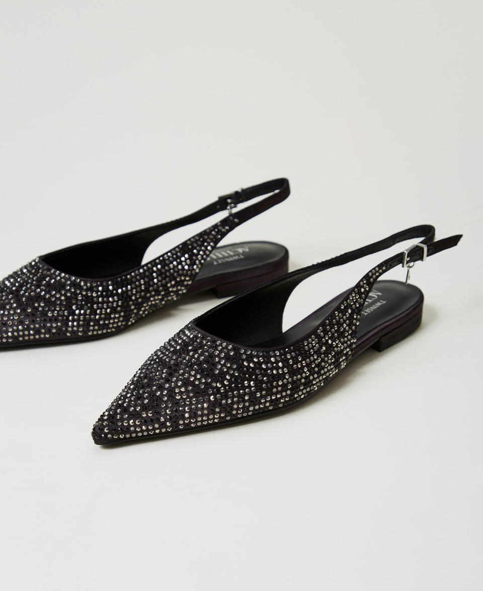 Twin Set Ballerine sling back con strass Pezzi Unici