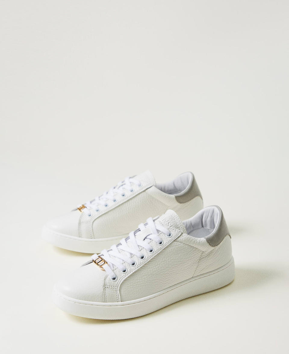 Twin Set Sneakers in pelle con Oval T Novità