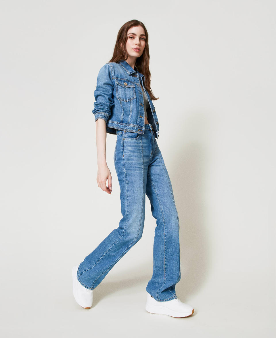 Twin Set Sneakers Fessura a righe con logo Sconto