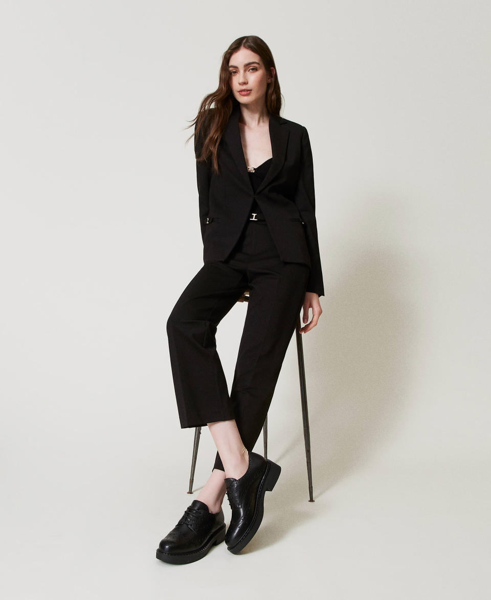 Twin Set Scarpe stringate in pelle Offerte