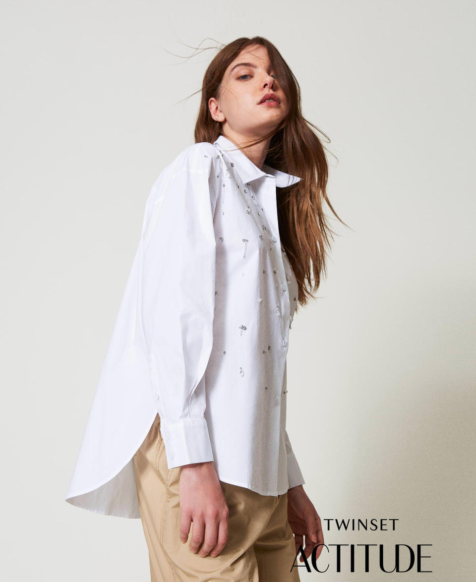 Twin Set Camicia con ricami a mano 2025
