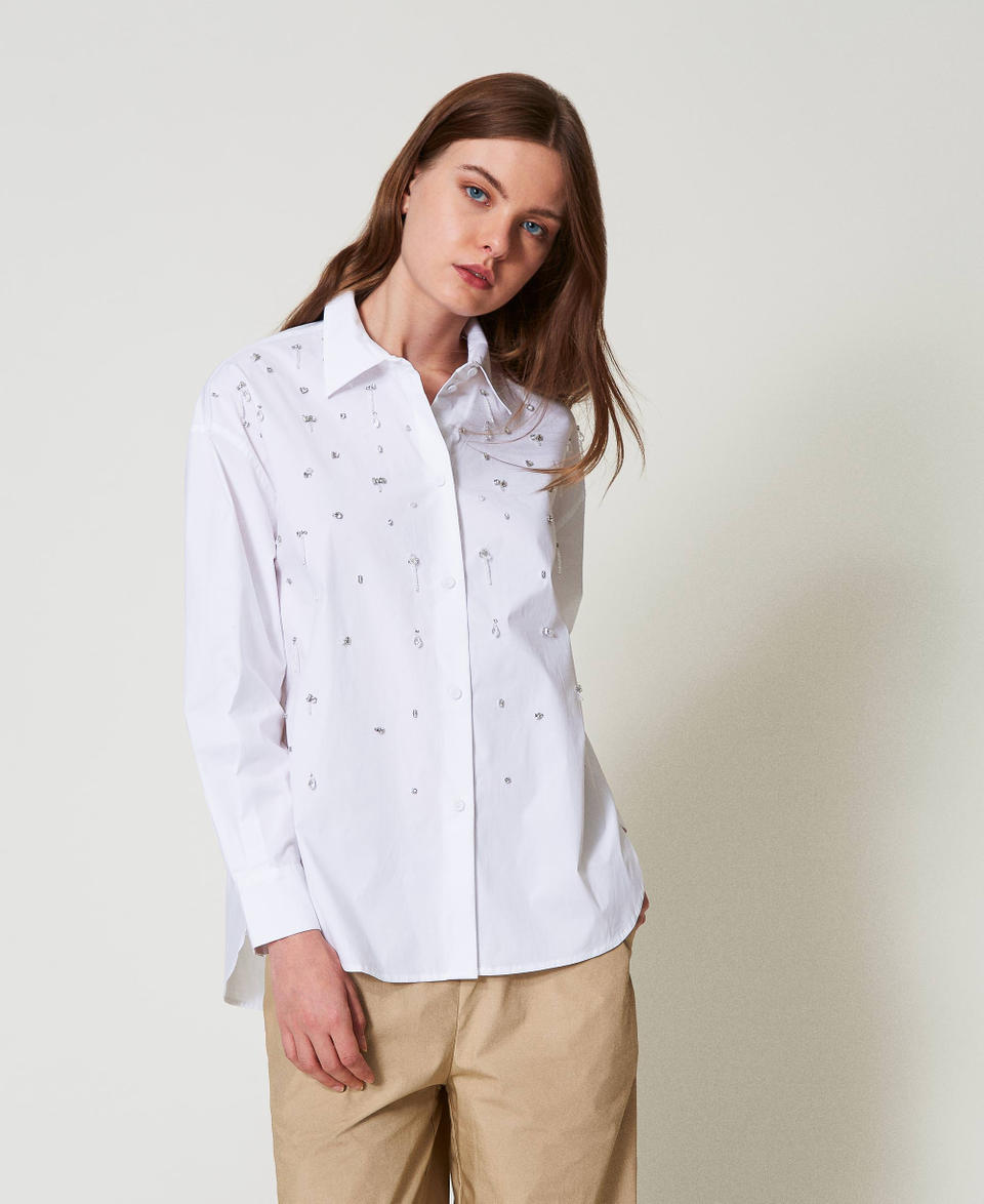 Twin Set Camicia con ricami a mano 2025
