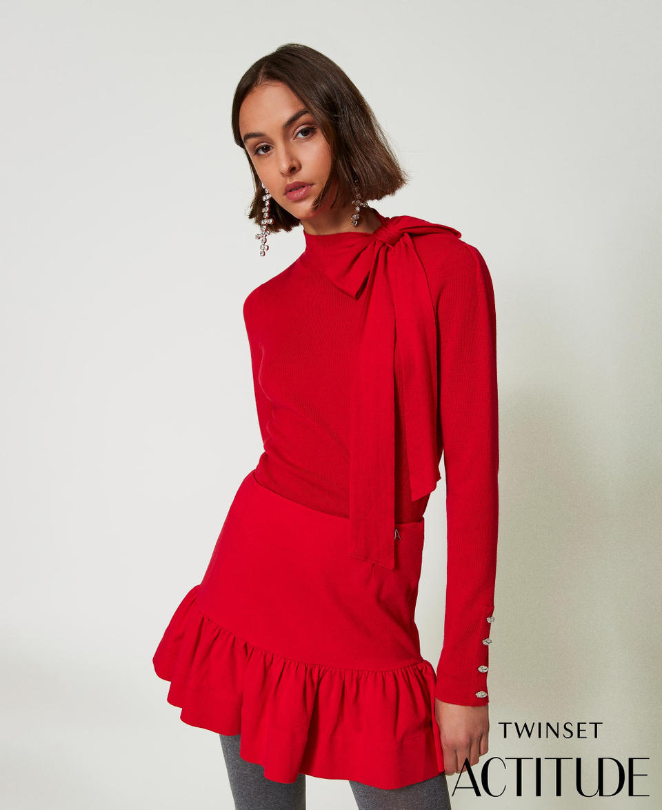 Twin Set Minigonna con balza Vendite Flash