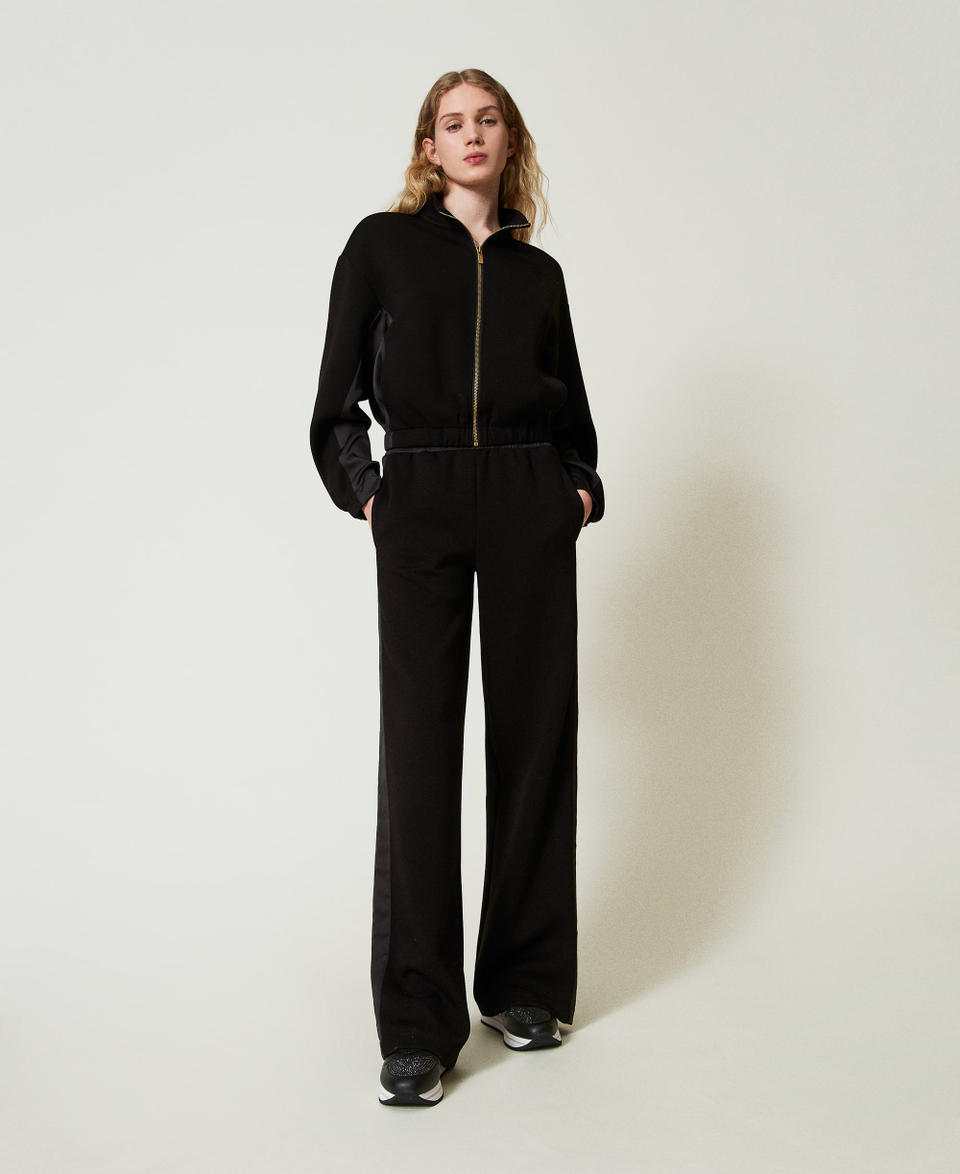 Twin Set Felpa con zip e pantaloni a palazzo Fornitura limitata