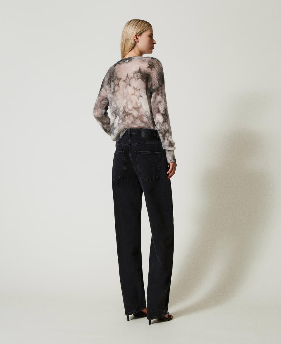 Twin Set Jeans nero carrot fit cinque tasche Vendite stagionali