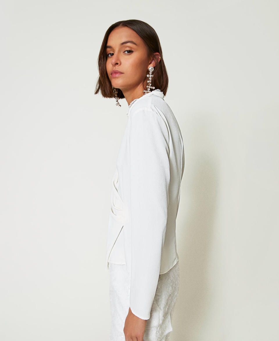 Twin Set Blusa in crêpe de Chine riciclato Cyber Monday