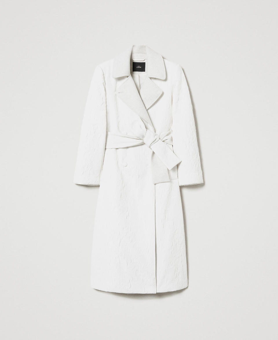Twin Set Cappotto doppiopetto goffrato Offerta natalizia