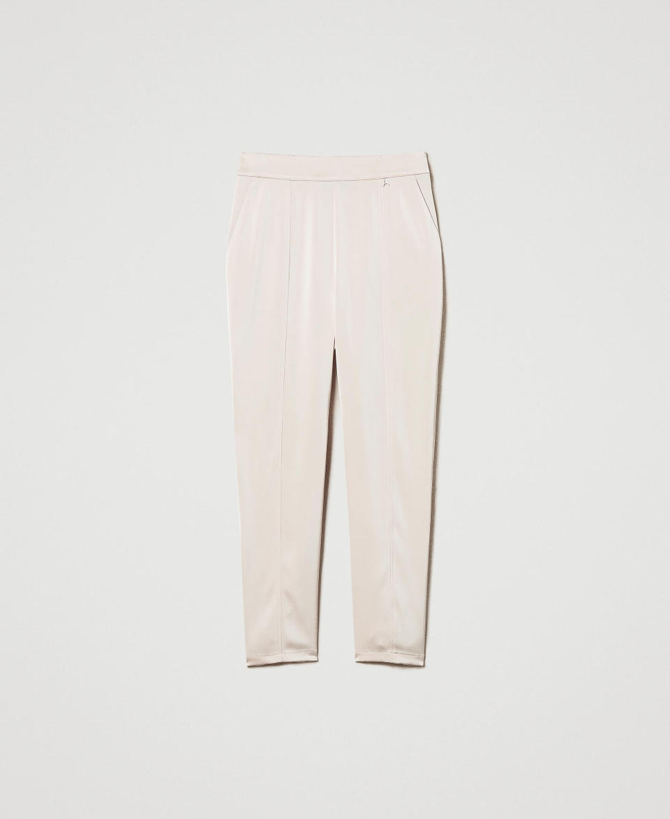 Twin Set Pantaloni a sigaretta in raso Offerta per la Festa della Mamma
