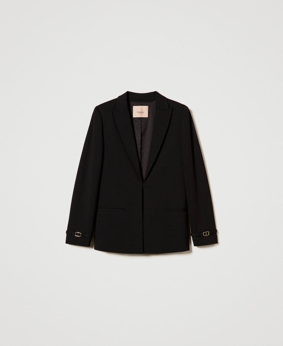 Twin Set Giacca blazer con cinturino Oval T Liquidazione