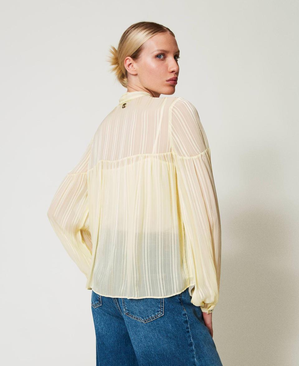 Twin Set Blusa jacquard a righe Ritorno libero