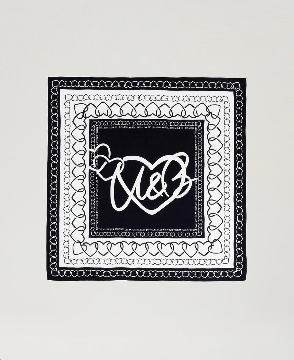 Twin Set Kefiah con stampa a cuori Fino al 60% di sconto