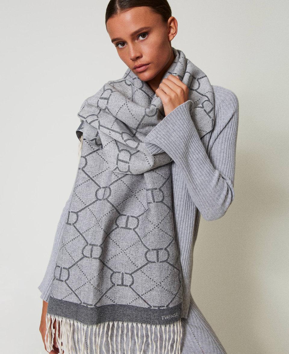 Twin Set Stola jacquard con Oval T Enormi sconti