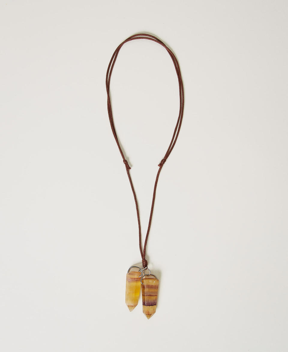 Twin Set Collana regolabile con pietre pendenti Officina