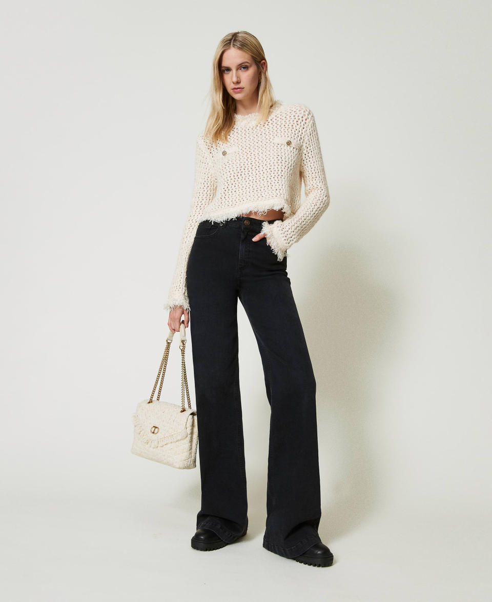 Twin Set Borsa a tracolla 'Dreamy' media in tweed Negozi Online