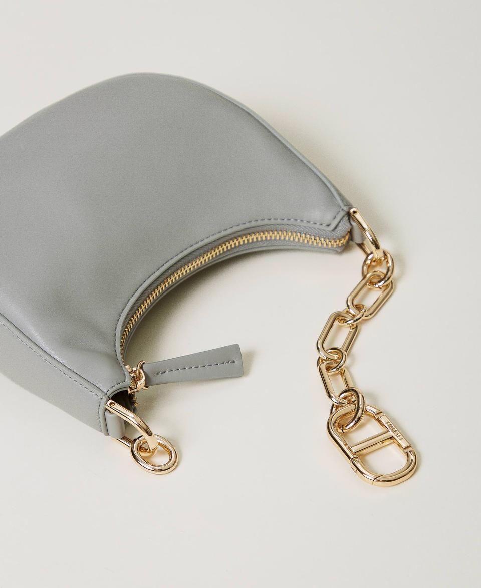 Twin Set Borsa ‘Mini Croissant’ con chiusura Oval T Consegna Veloce