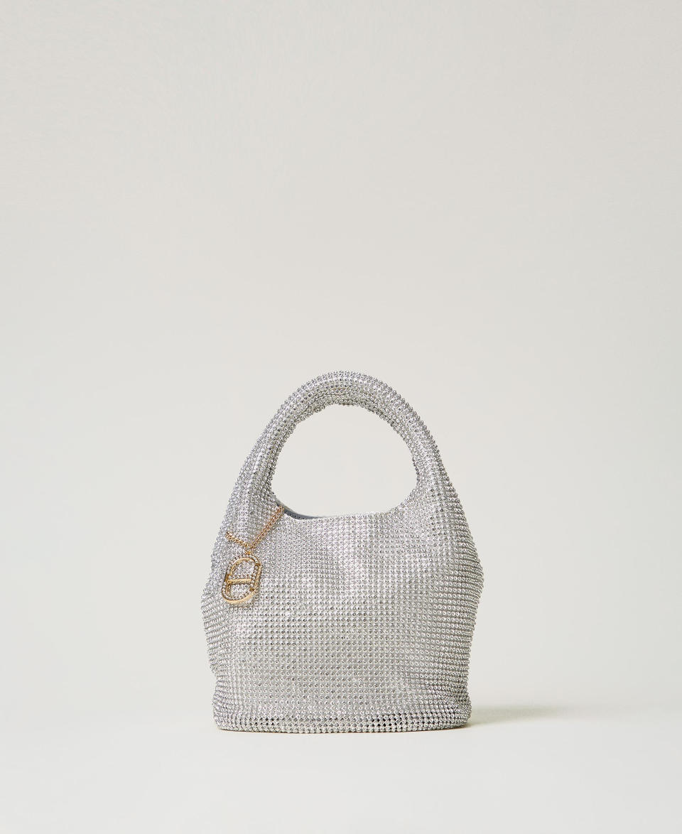 Twin Set Borsa 'Rendez-Vous' in strass e charm Oval T Economico