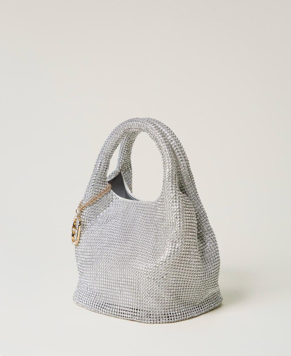 Twin Set Borsa 'Rendez-Vous' in strass e charm Oval T Economico