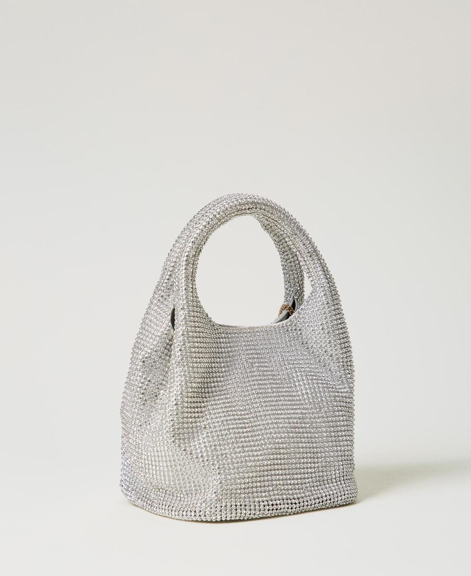 Twin Set Borsa 'Rendez-Vous' in strass e charm Oval T Economico