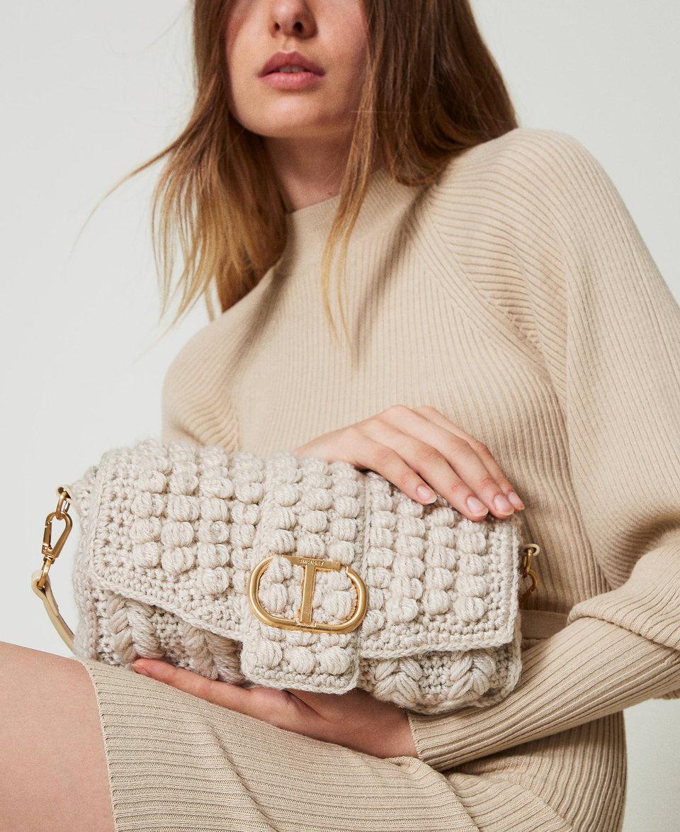 Twin Set Borsa a tracolla 'Amie' media in tricot Negozio online di fabbrica