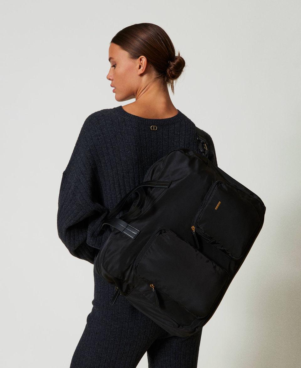 Twin Set Borsa shopper in tessuto tecnico Shopping online