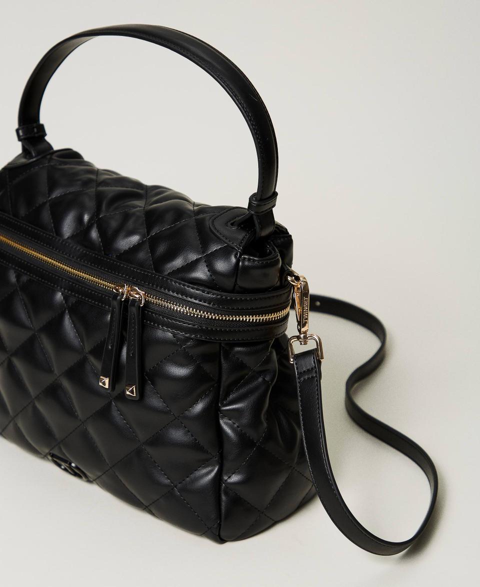 Twin Set Borsa top handle ‘Cécile’ grande trapuntata Offerta esclusiva