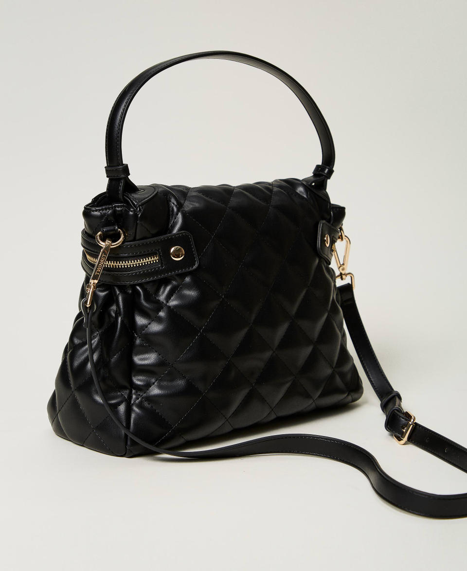 Twin Set Borsa top handle ‘Cécile’ grande trapuntata Offerta esclusiva