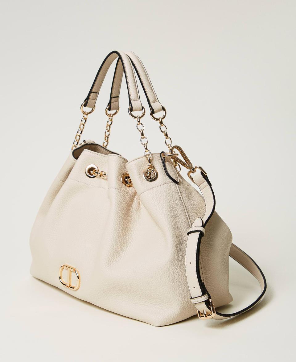 Twin Set Borsa shopper con Oval T e manici coulisse Vendite stagionali