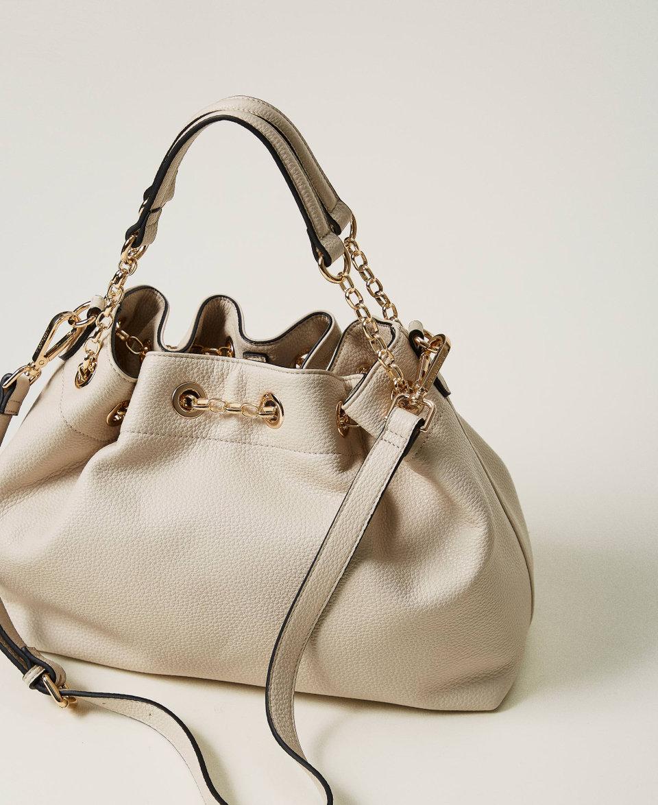Twin Set Borsa shopper con Oval T e manici coulisse Vendite stagionali