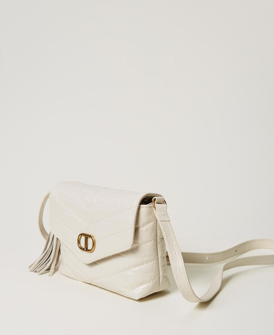 Twin Set Borsa a tracolla 'Dreamy' piccola in pelle stampa cocco Offerta San Valentino