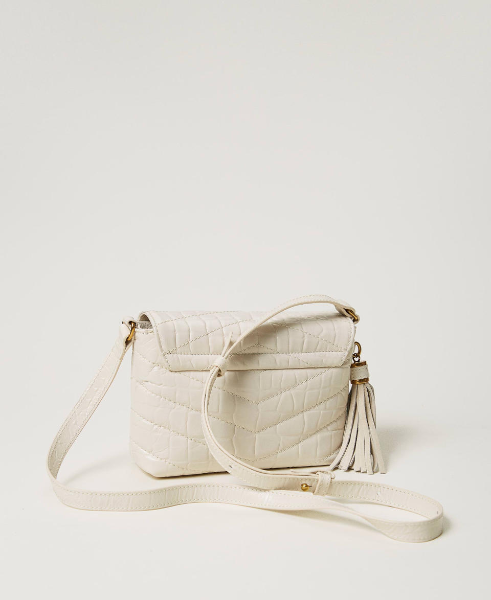 Twin Set Borsa a tracolla 'Dreamy' piccola in pelle stampa cocco Offerta San Valentino