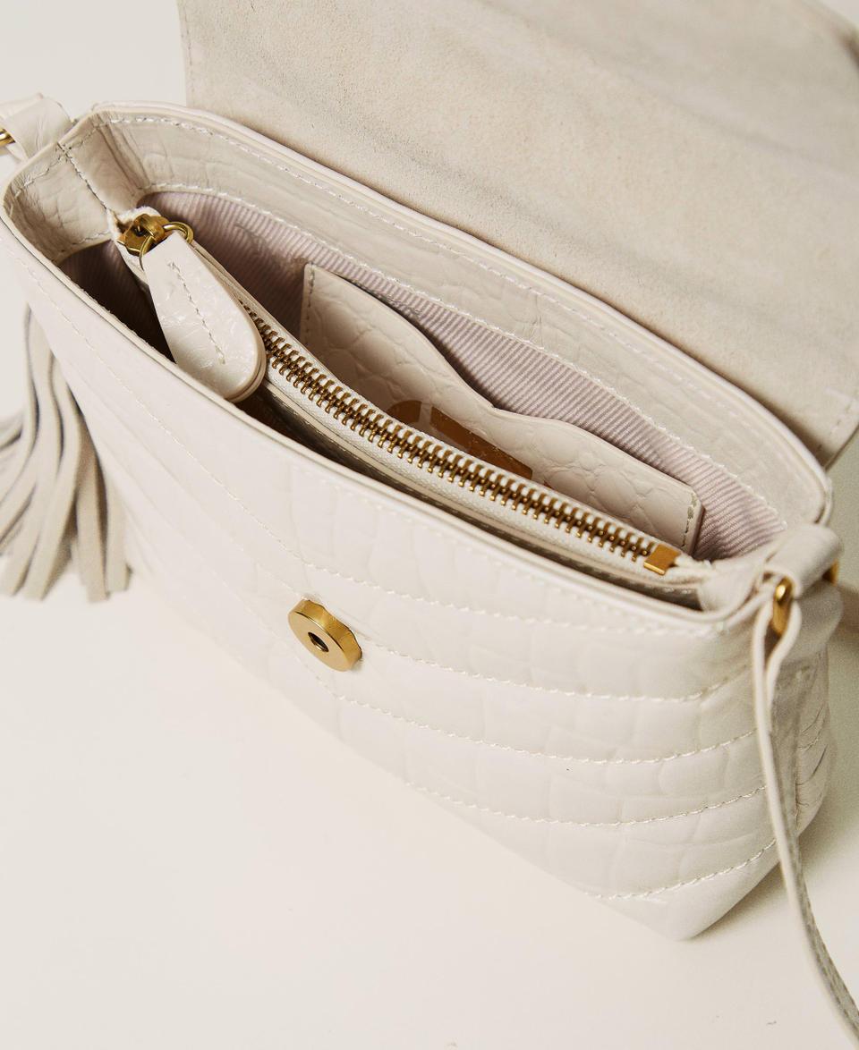 Twin Set Borsa a tracolla 'Dreamy' piccola in pelle stampa cocco Offerta San Valentino