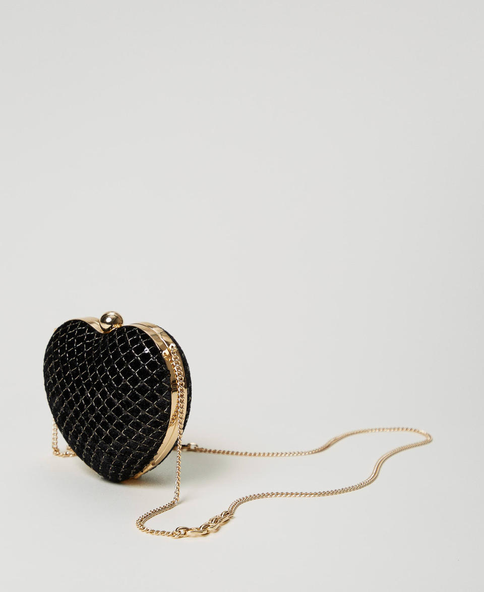 Twin Set Clutch 'Coup de coeur' in velluto ricamato Smaltimento dello stoccaggio