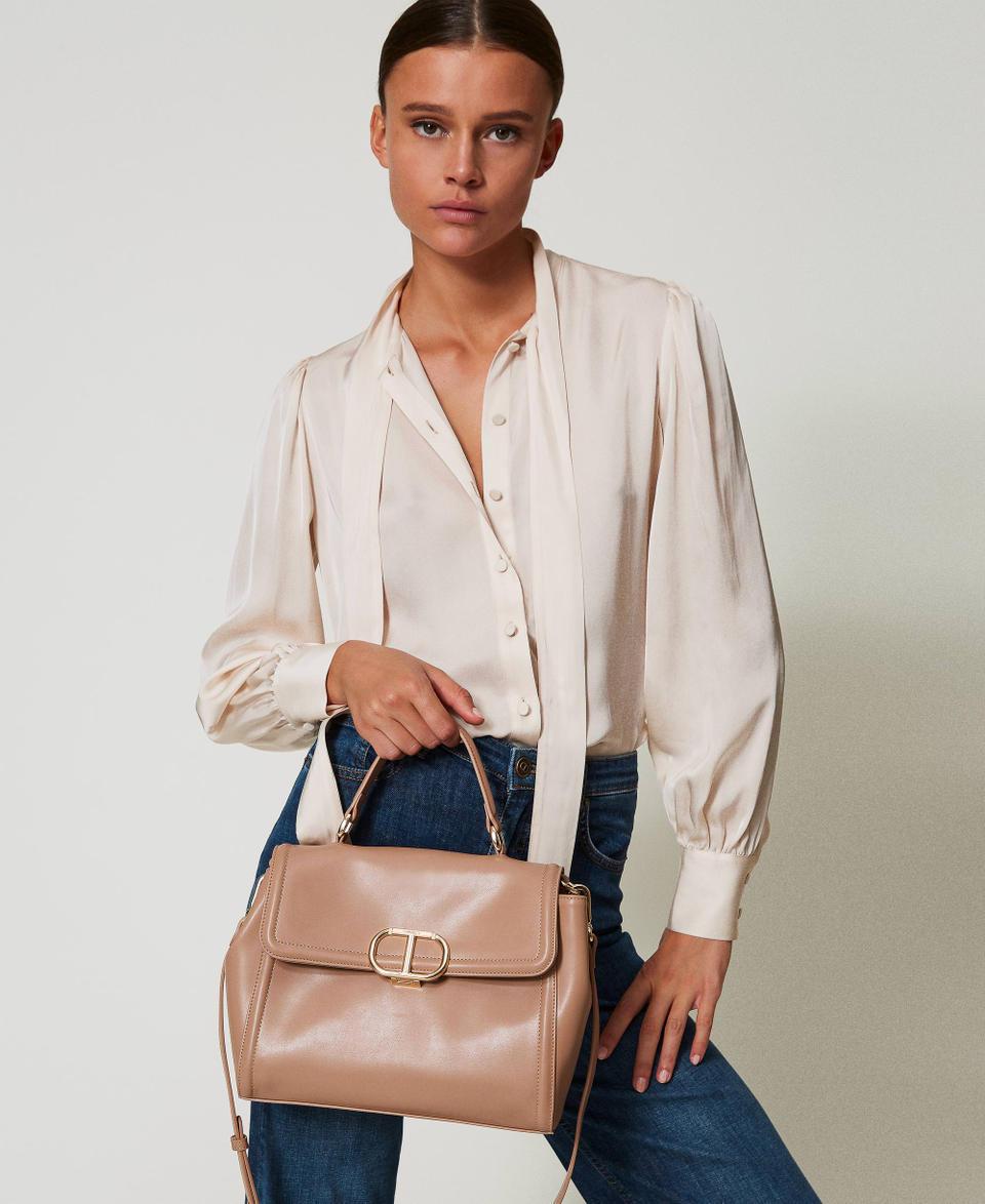 Twin Set Borsa top handle ‘Brera’ con apertura Oval T Offerta temporanea