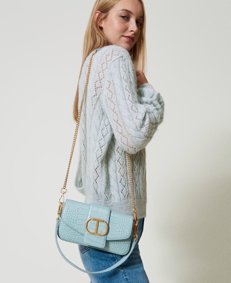 Twin Set Borsa a tracolla 'Amie' piccola a stampa cocco Offerte esclusive
