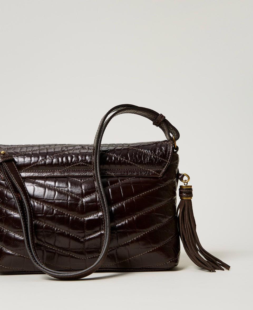 Twin Set Borsa a tracolla 'Dreamy' media in pelle stampa cocco Grandi sconti