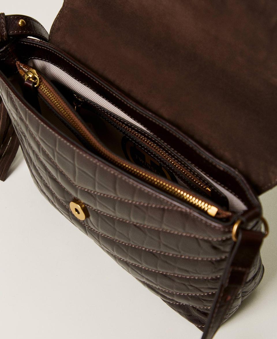 Twin Set Borsa a tracolla 'Dreamy' media in pelle stampa cocco Grandi sconti